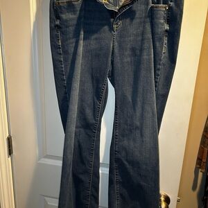 Lane Bryant Mid Rise Bootcut Jeans - Dark Blue